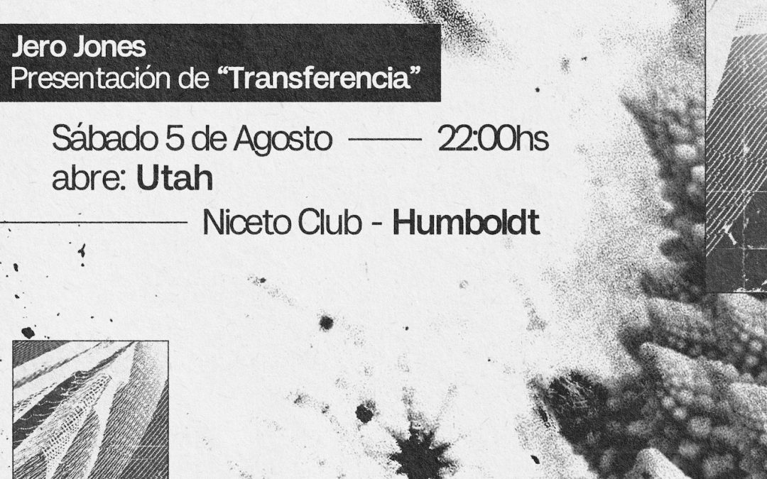 Jero Jones presenta ·Transferencia· en Humboldt